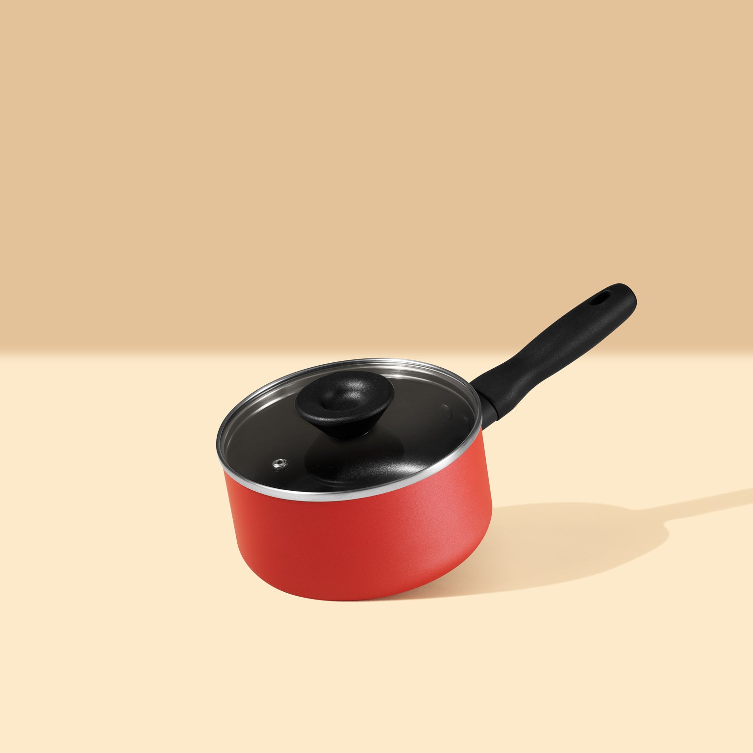 Nonstick Saucepan with Glass Lid, Induction suitable